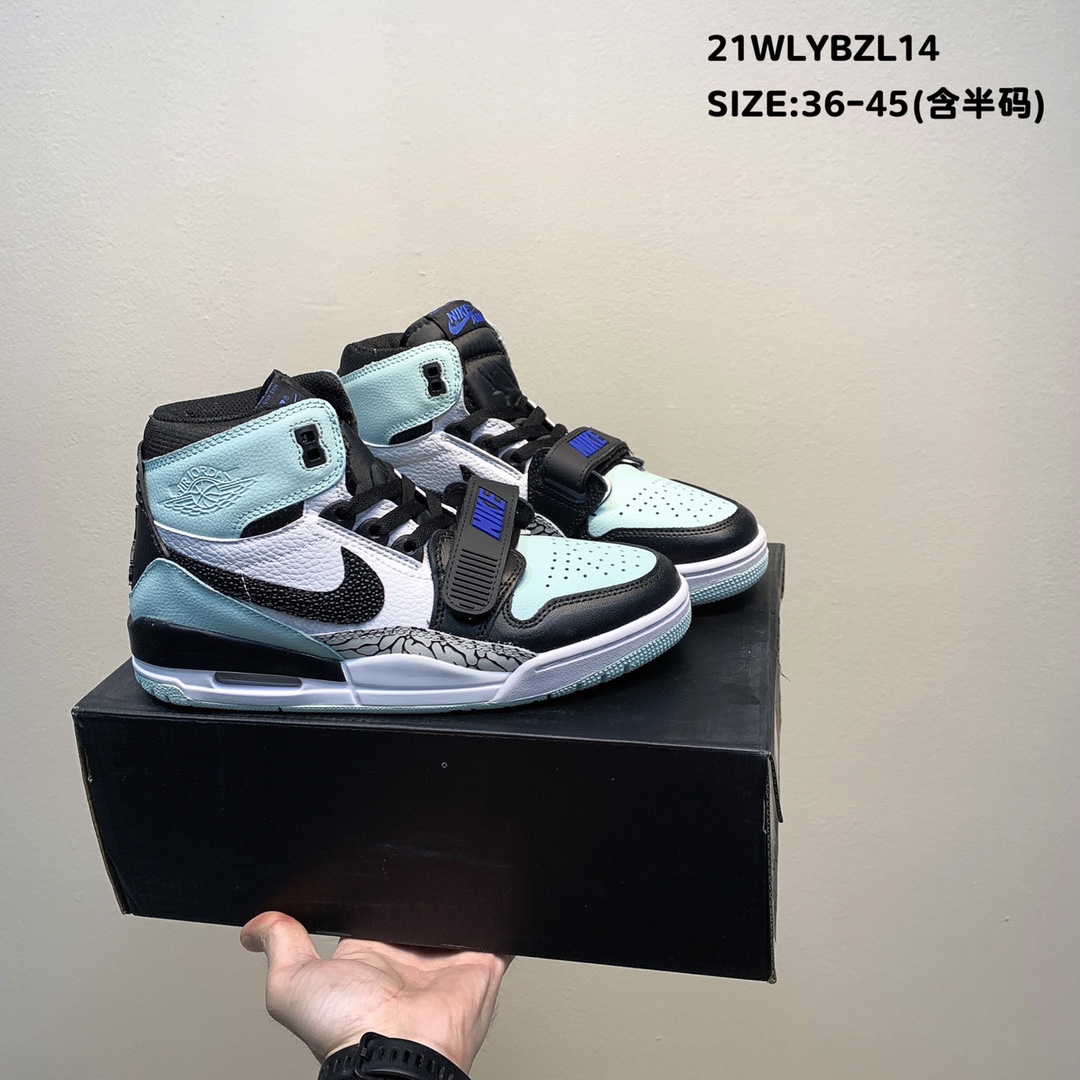 Air Jordan Legacy 312 Jade Blue Black White Shoes - Click Image to Close